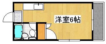 オレンジビル(ワンルーム/2階)の間取り写真