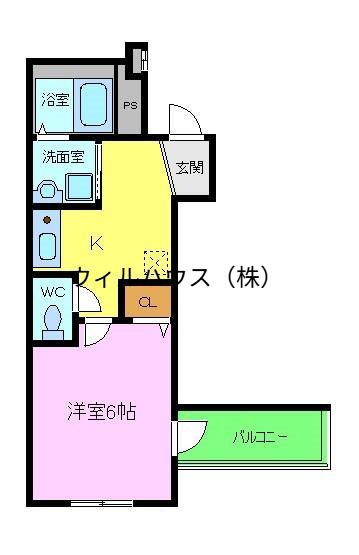 フジパレス堺梅北5番館(1K/3階)の間取り写真