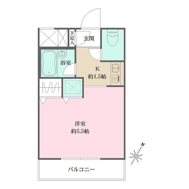 アーバン本町(ワンルーム/3階)の間取り写真