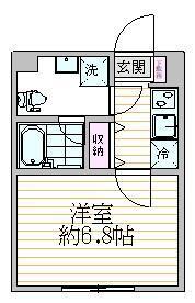 エスジーコートときわ台(1K/4階)の間取り写真