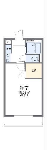 レオパレスラーク(1K/2階)の間取り写真