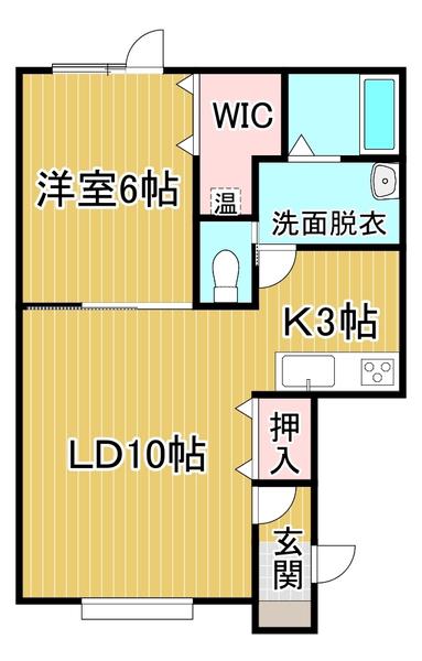 MEEK.II(1LDK/2階)の間取り写真