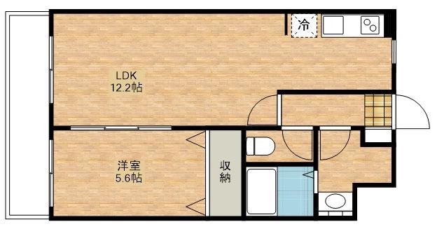 フォレストステージII(1LDK/1階)の間取り写真