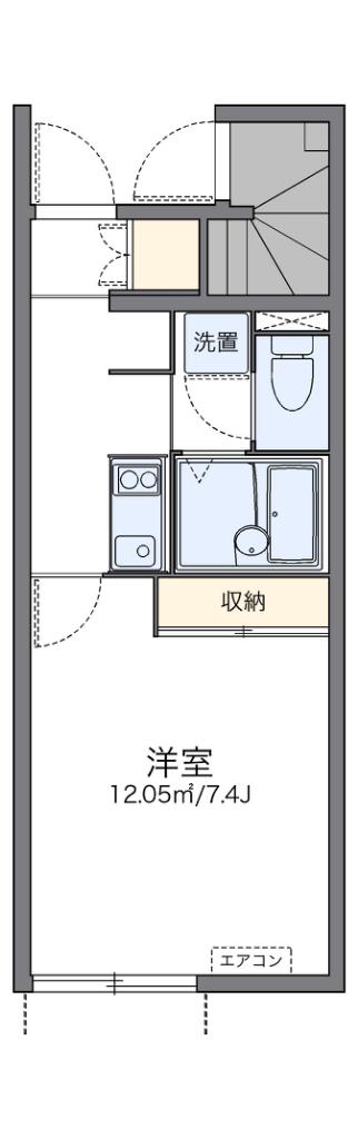 レオネクストタカス壱番館(1K/1階)の間取り写真