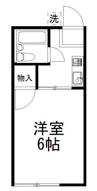 TAKAKEI BASE(1K/2階)の間取り写真