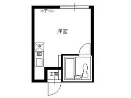 鳳ハイツ(ワンルーム/1階)の間取り写真