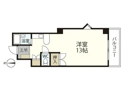 MGビル(ワンルーム/5階)の間取り写真