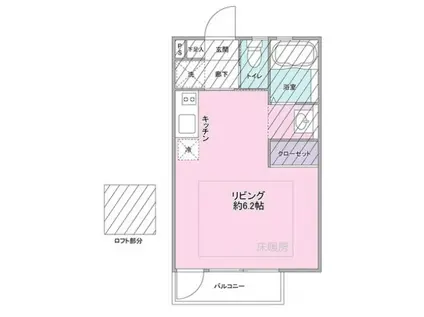 STUDIO T KOMAZAWA(ワンルーム/2階)の間取り写真