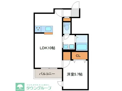 多摩区宿河原6 PJ(1LDK/3階)の間取り写真