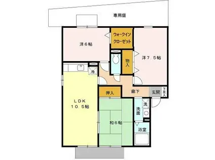 サンハイム・K(3LDK/2階)の間取り写真