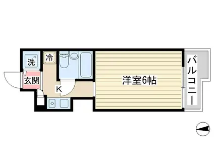 トップ桜新町第2(ワンルーム/3階)の間取り写真