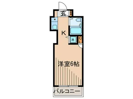 モンシャトー久地(1K/3階)の間取り写真