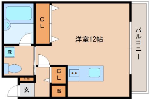 NEO壱番館(ワンルーム/3階)の間取り写真