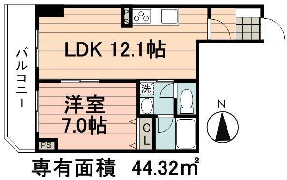 アビタシオン大島(1LDK/10階)の間取り写真
