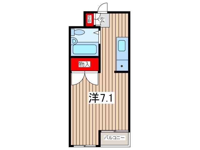 レジデンスLINDO(ワンルーム/4階)の間取り写真