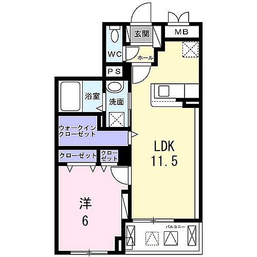 グランクレスタ(1LDK/3階)の間取り写真
