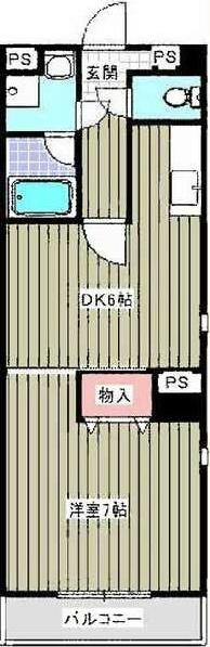 三高ANNEXBLD(1DK/4階)の間取り写真