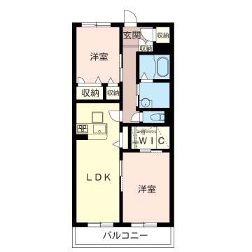 LES DOLCE VITA(2LDK/1階)の間取り写真