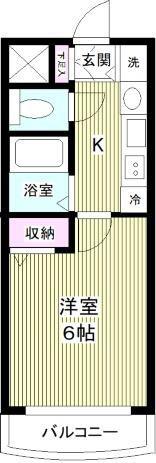 プレサンス泉アーバンゲート(1K/10階)の間取り写真