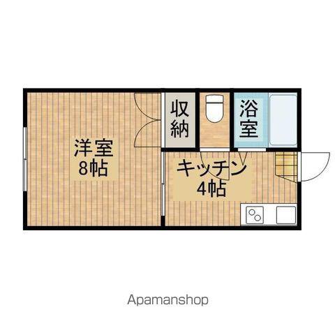 エステート近江B棟(1K/1階)の間取り写真