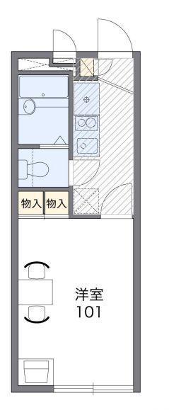 レオパレスN I(1K/2階)の間取り写真