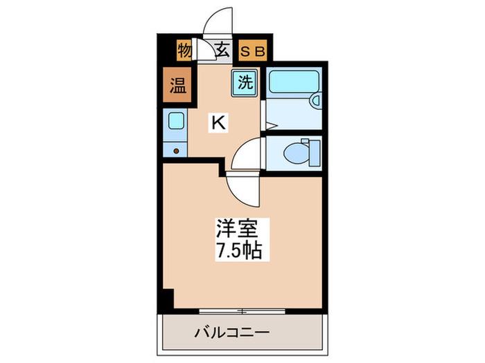 パールハイツ池袋(1K/4階)の間取り写真
