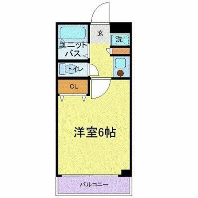 コンフォートマンション下町(1K/3階)の間取り写真