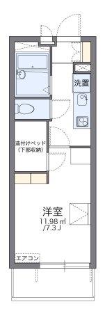 レオパレスオリオン(1K/2階)の間取り写真
