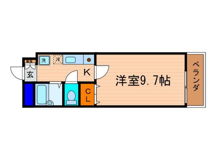 グランメリ-(1K/7階)の間取り写真