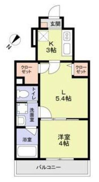 WOODCREST沼袋RESIDENCE(2K/1階)の間取り写真