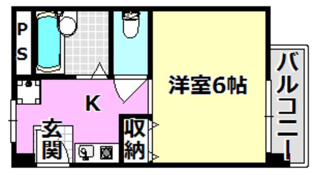 メゾンアエロスタ(1K/3階)の間取り写真