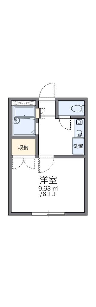 レオパレス土塔II(1K/1階)の間取り写真