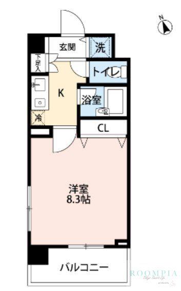 シティベース桜丘(1K/2階)の間取り写真
