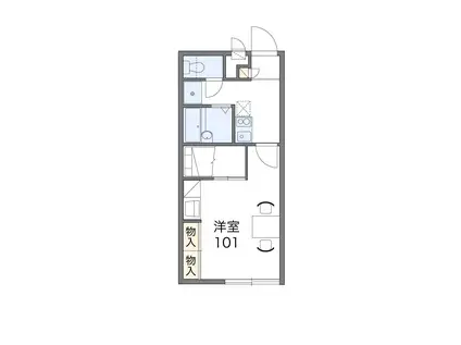 レオパレス千尋(1K/1階)の間取り写真