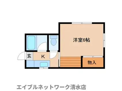 エクセルKII(1K/2階)の間取り写真