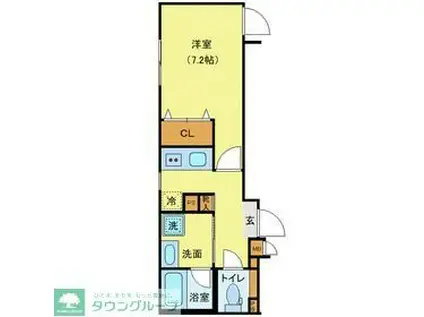 J-ARC上石神井(1K/1階)の間取り写真