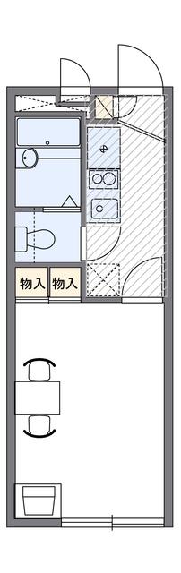 レオパレスメイセイI(1K/2階)の間取り写真