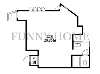 桜ヶ丘ビレッヂ(ワンルーム/3階)の間取り写真