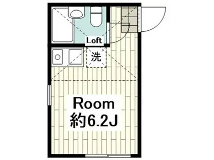 ユナイト上星川ニューオーリンズ(ワンルーム/2階)の間取り写真