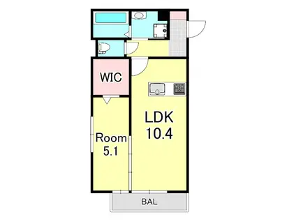 パミドール和(1LDK/1階)の間取り写真