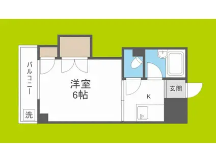 COLLECTION中崎I(1K/9階)の間取り写真