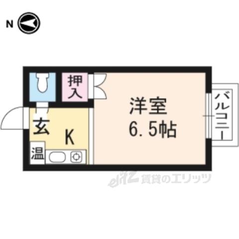 ヴィラ佐藤(1K/2階)の間取り写真