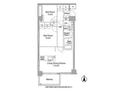 コンフォリア早稲(2LDK/3階)の間取り写真