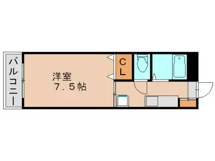 ハイツリブラ(1K/2階)の間取り写真