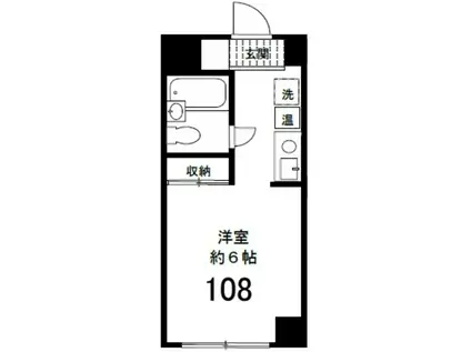 ヒルトップ道灌山(ワンルーム/1階)の間取り写真