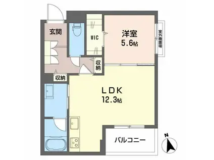 NGE金山プルミエ(1LDK/3階)の間取り写真