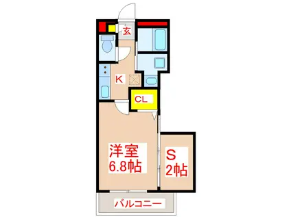 ESPETAR(1SK/1階)の間取り写真