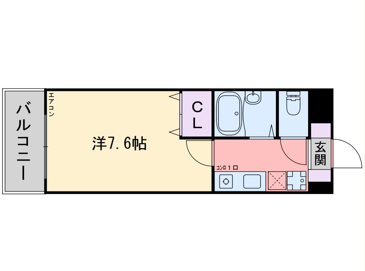 マルエイ参番館(1K/3階)の間取り写真