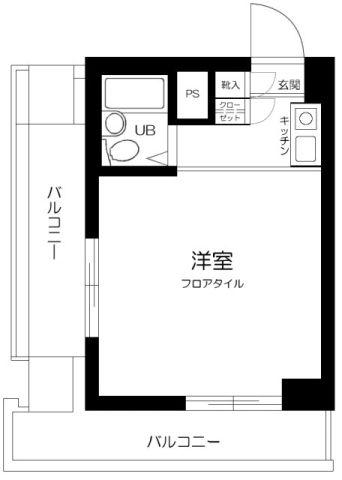 フォーラム・イン東京Ⅰ(ワンルーム/12階)の間取り写真