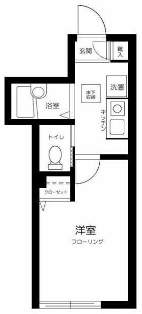 エメロード江古田(1K/1階)の間取り写真